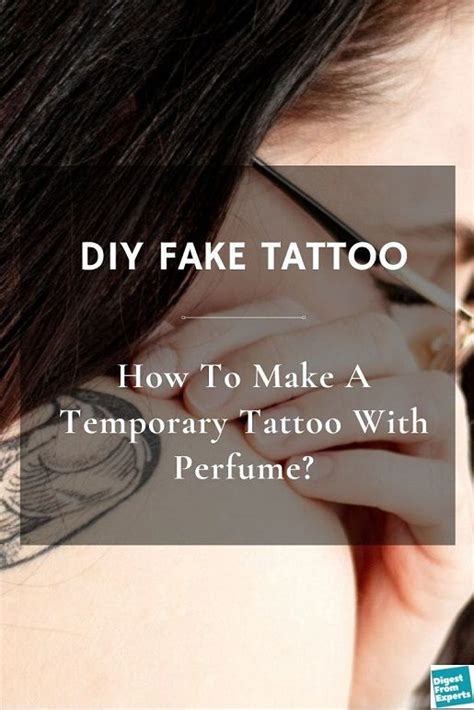 how to put on fake tattoo with perfume|temporary tattoos diy using perfume.